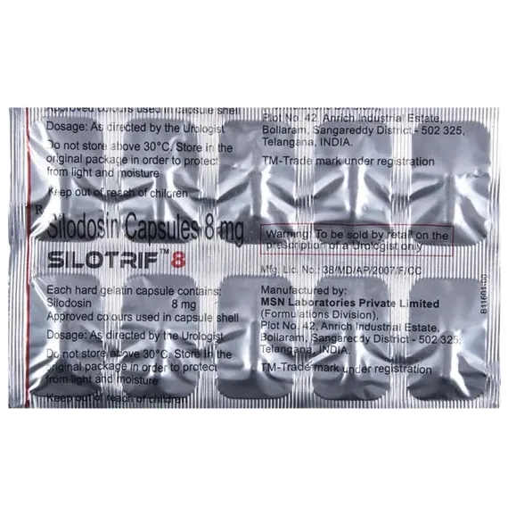 silotrif 8 capsule 15's